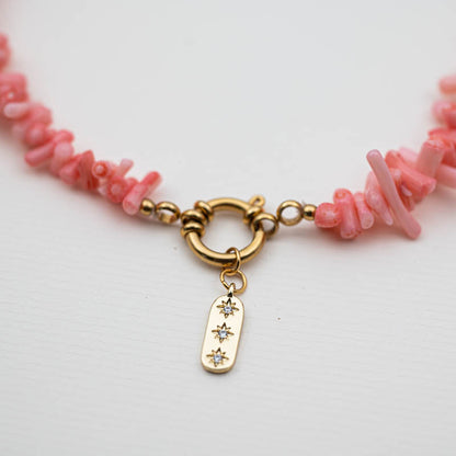 Pinky Bamboo Necklace